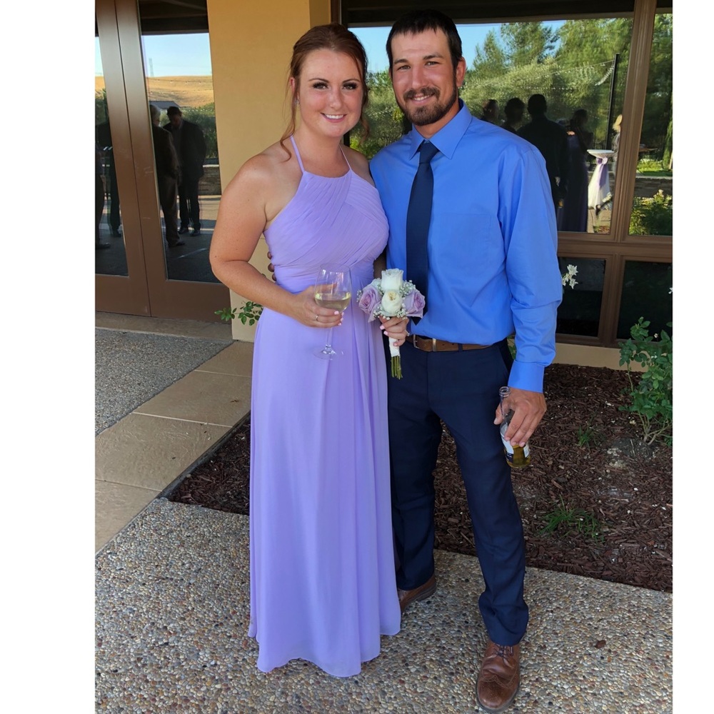 Lilac bridesmaid dress